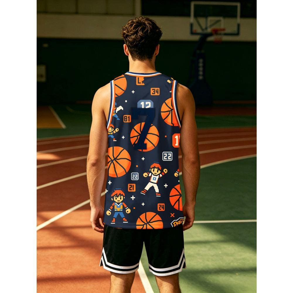 Módní vesta, basketbalový sportovní dres bez rukávů, lehký a prodyšný, šetrný k pokožce a pohodlný
