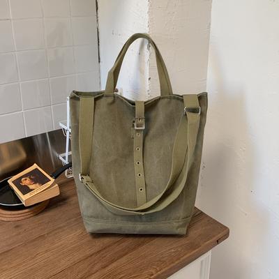 Retro-Stofftasche für Pendler, große Kapazität, lässig, vielseitig, Umhängetasche, lässiger Stil, Tragetasche, modische Stofftasche zum Einkaufen