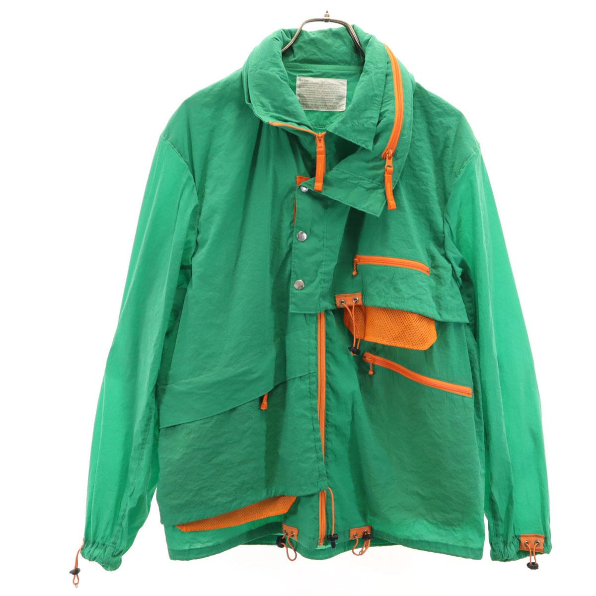 

kolor made in Japan Ultra Light Paper Nylon jacket 1 green Hoodie Men s Used