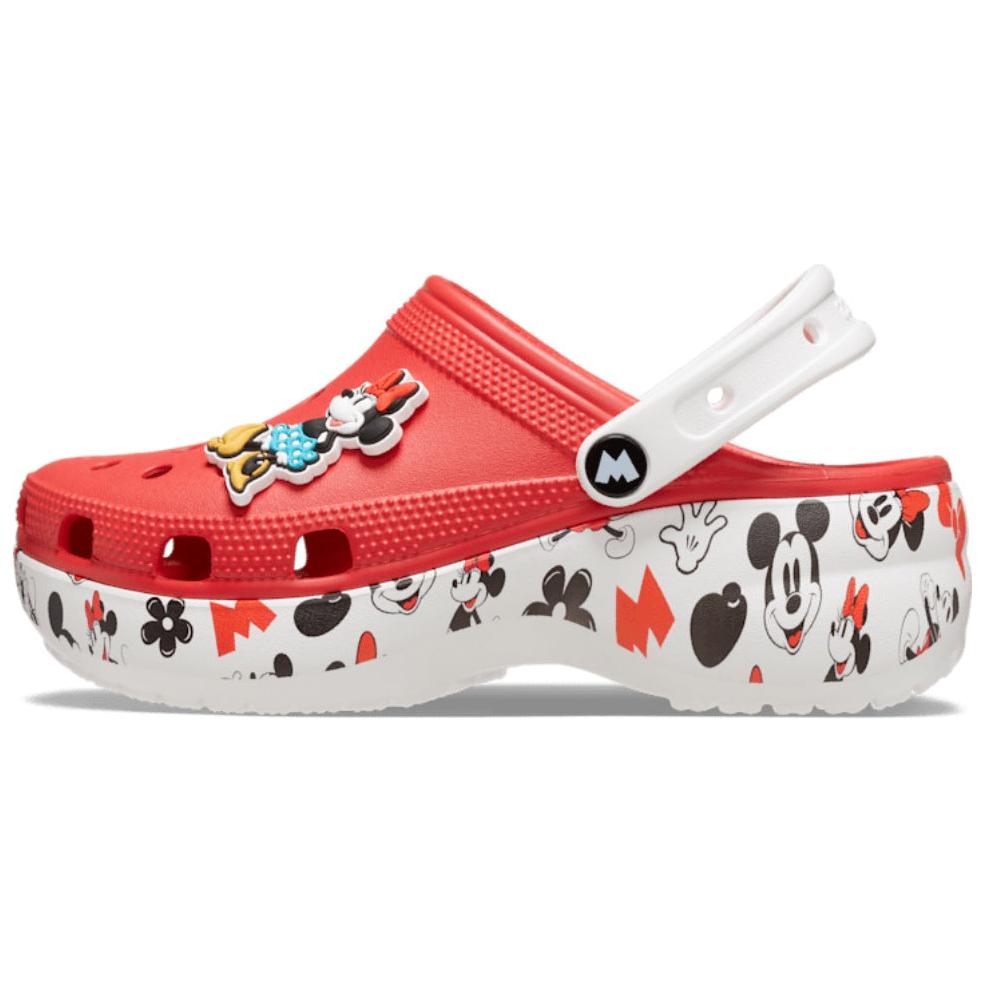 Crocs Mickey Comfortable Versatile Clogs Women Footwear Red 208885-8C1