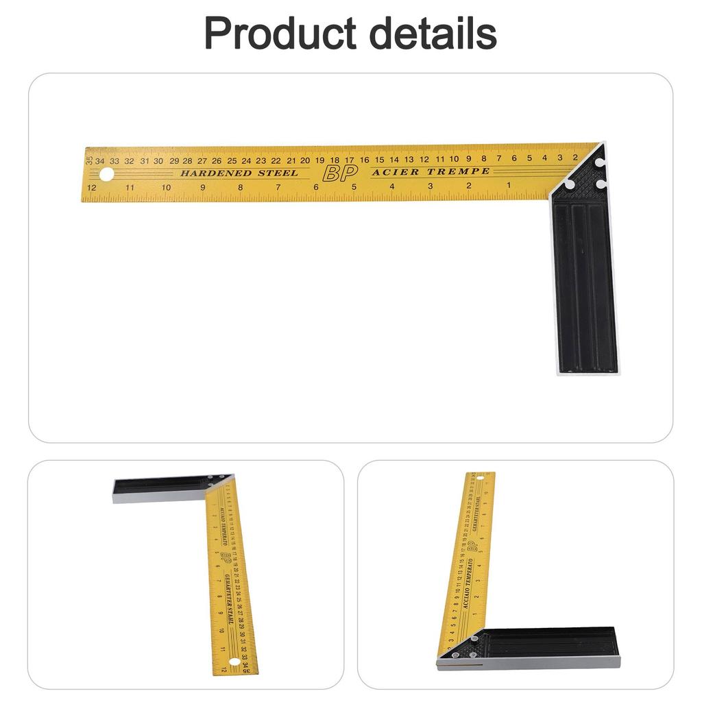 Lineal Winkelmaß Lineal Edelstahl Werkzeug 90 Grad Winkel
