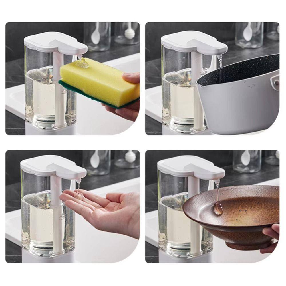 High Capacity Automatic Liquid Soap Dispenser Touchless Smart Dish Soap Bottle  Home