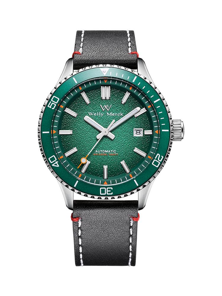 WM Watch Automatic Mechanical Dive Watch Man MIYOTA 8215 Waterproof Stainless Steel Sapphire Welly Merck Diving Watches WM046