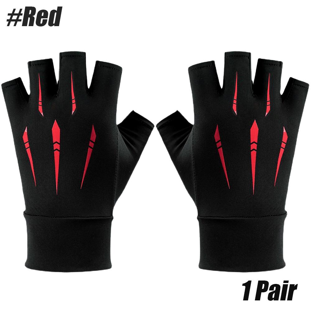 Half Finger Cycling Gloves for Men Women MTB Bike Riding Thickened Palm Pad Sport Fitness Fingerless Gloves