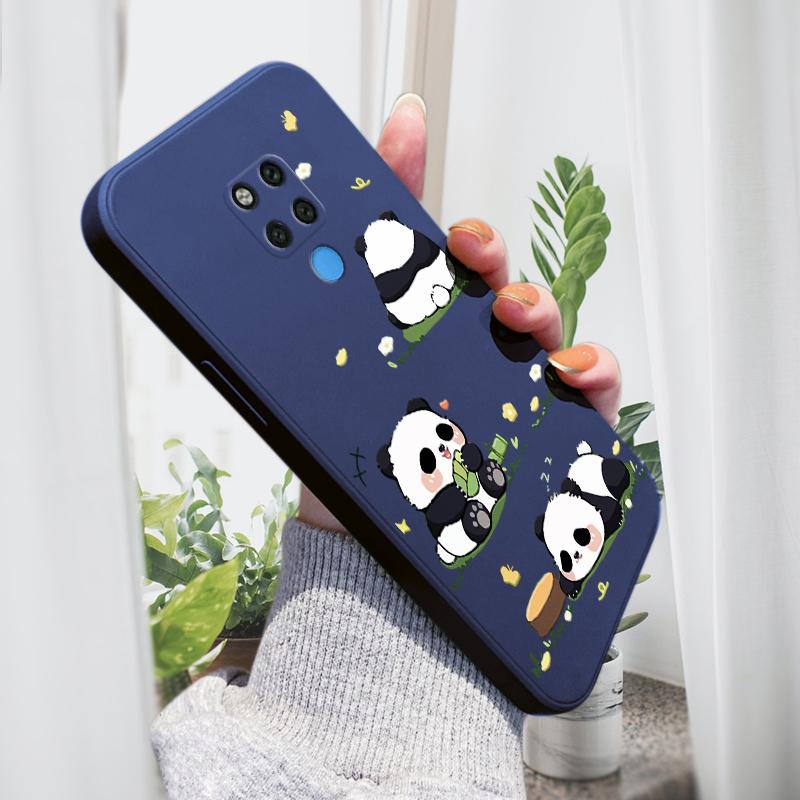 

Чехол для телефона с мультяшным красочным узором, квадратный, жидкий, силикон, TPU, полное покрытие, противоударный, защитный чехол для камеры Huawei Honor Vivo Huawei P40 темно-синий