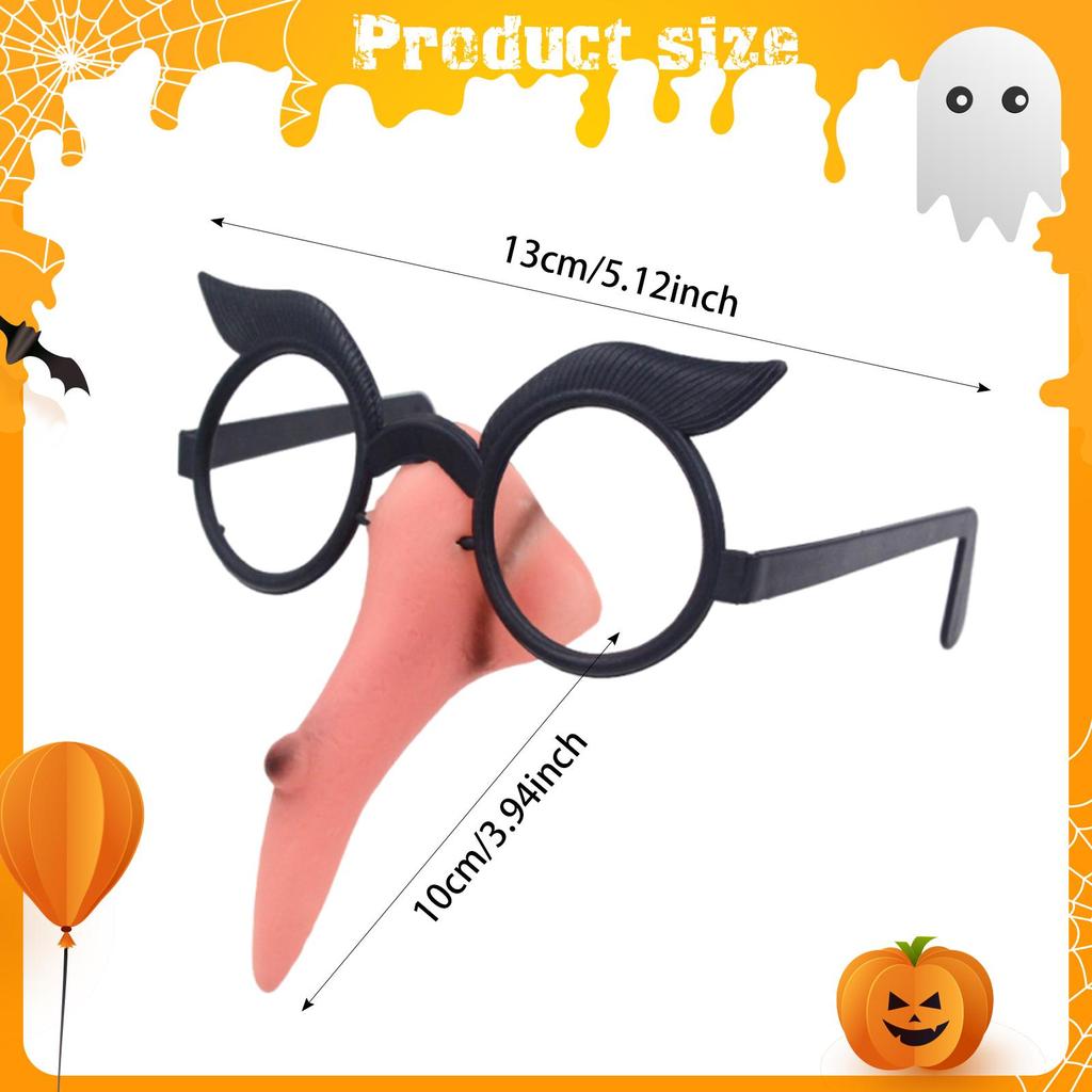 Witch Nose Glasses Decorative Frame Fancy Dress Halloween Costume Accessories for