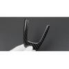 Black Car Steering Wheel Center Cover Carbon Fiber Look For Fiat 500 2012-2015