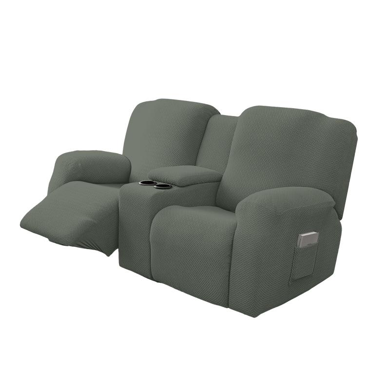 8pcs/set Waterproof  2Seater Recliner Sofa Covers  All-inclusive Loveseat Center Console Sofa Covers