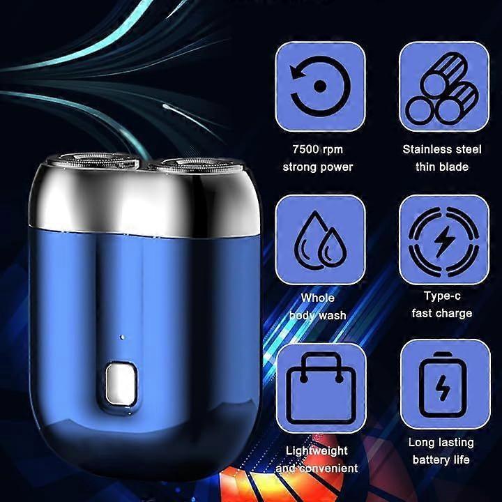 2026 Latest Model Gradientiscolor 2026 New Upgrade Pocket Shaver USB Mini Shavers, Wet and Dry Use, Rechargeable Waterproof Compact Electr