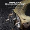 Universal Front Wheel Hub Puller Kit for 3-3/4" to 4-1/2" Inner Diameter Rear Axles