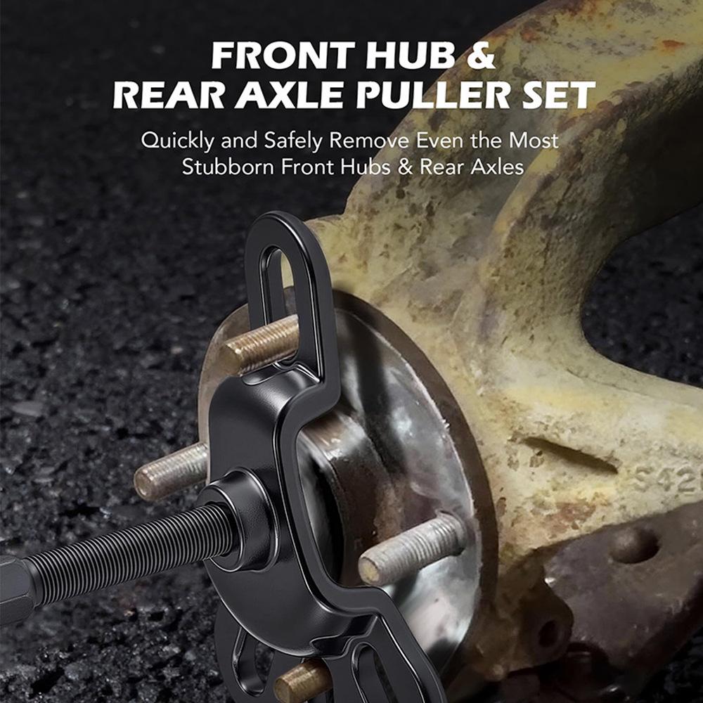 Universal Front Wheel Hub Puller Kit for 3-3/4" to 4-1/2" Inner Diameter Rear Axles