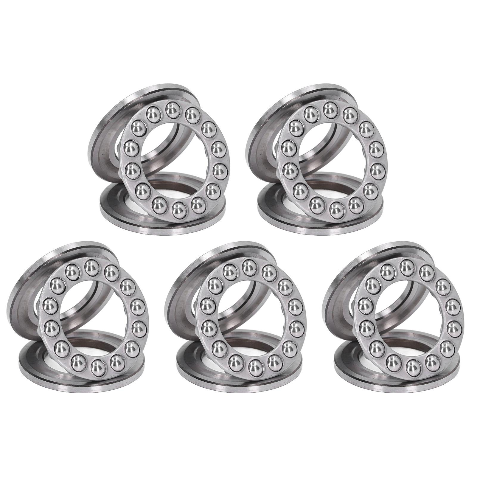 

5 шт. Упорні кулькові підшипники Плоскі Осьові Упорні Кульки Підшипник для Крюків Крана Вертикальна Вода