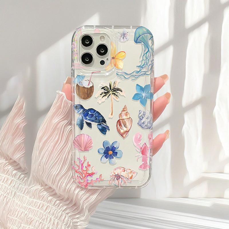 Underwater World for Apple 16Plus mobile phone case iPhone15 new 14ROMAX/13/12/11 transparent