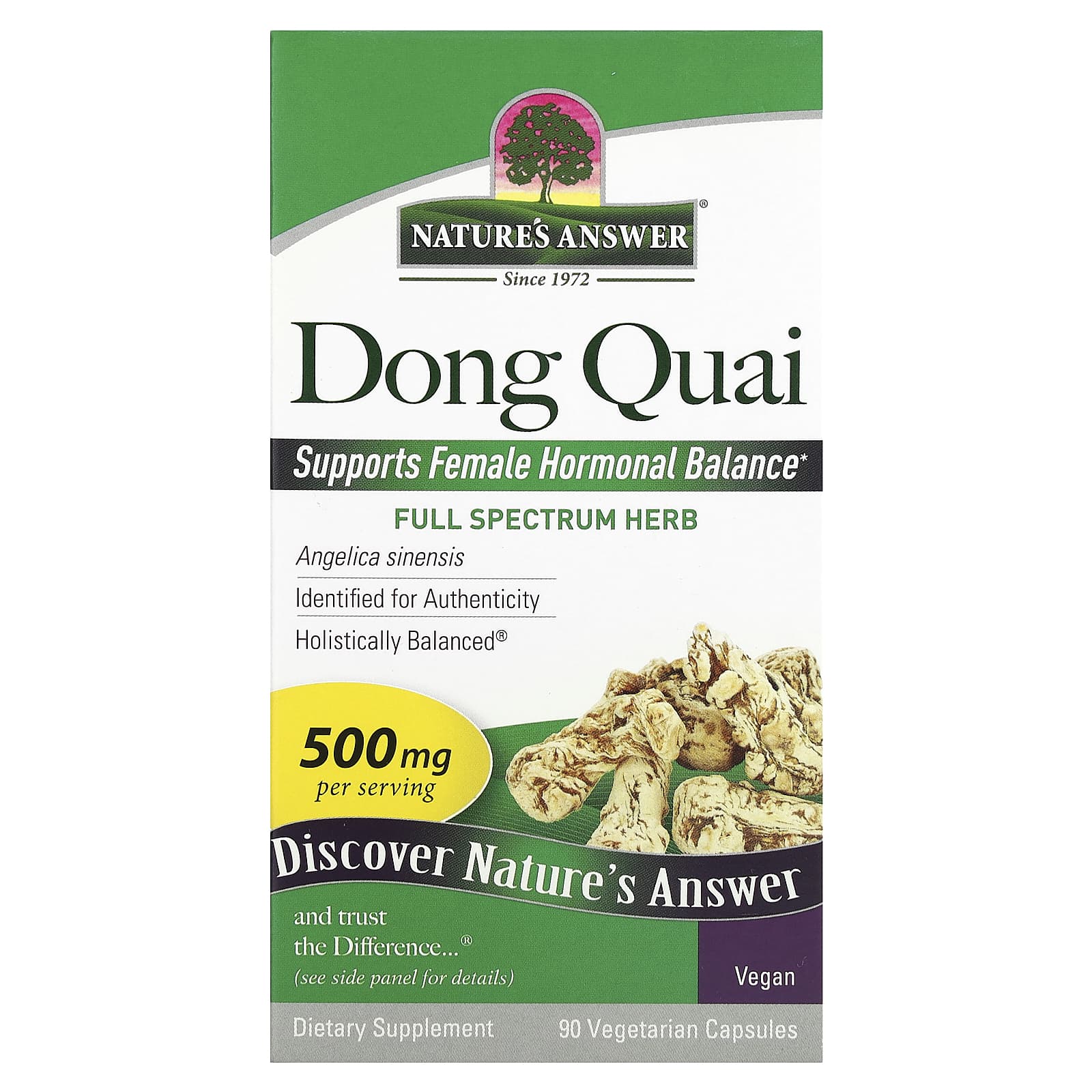 

Nature S Answer, Angelica, 500Mg, 90 Veggie Capsules