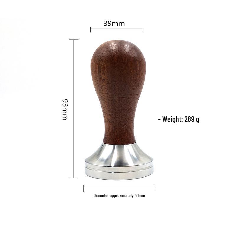 51mm 304 Stainless Steel Coffee Tamper with Handle for Home Machines