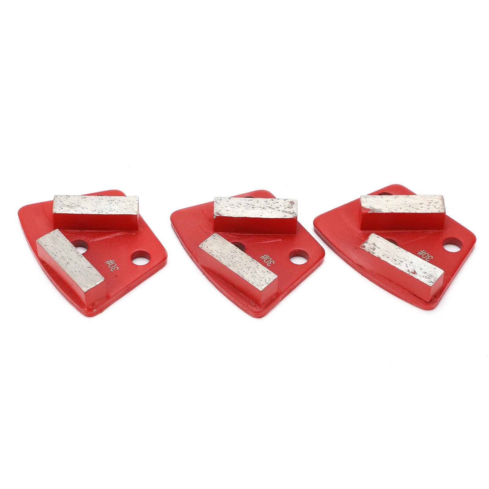 

3 шт. алмазные шлифовальные тачки трапециевидные бетонные агрессивные режущие 2 длинных зуба красные 30#