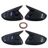 Pair Rearview Mirror Cover Side Mirror Caps For Peugeot 208 - / 308 508 2008 Rear View Mirror Cover Trim Car Accessories