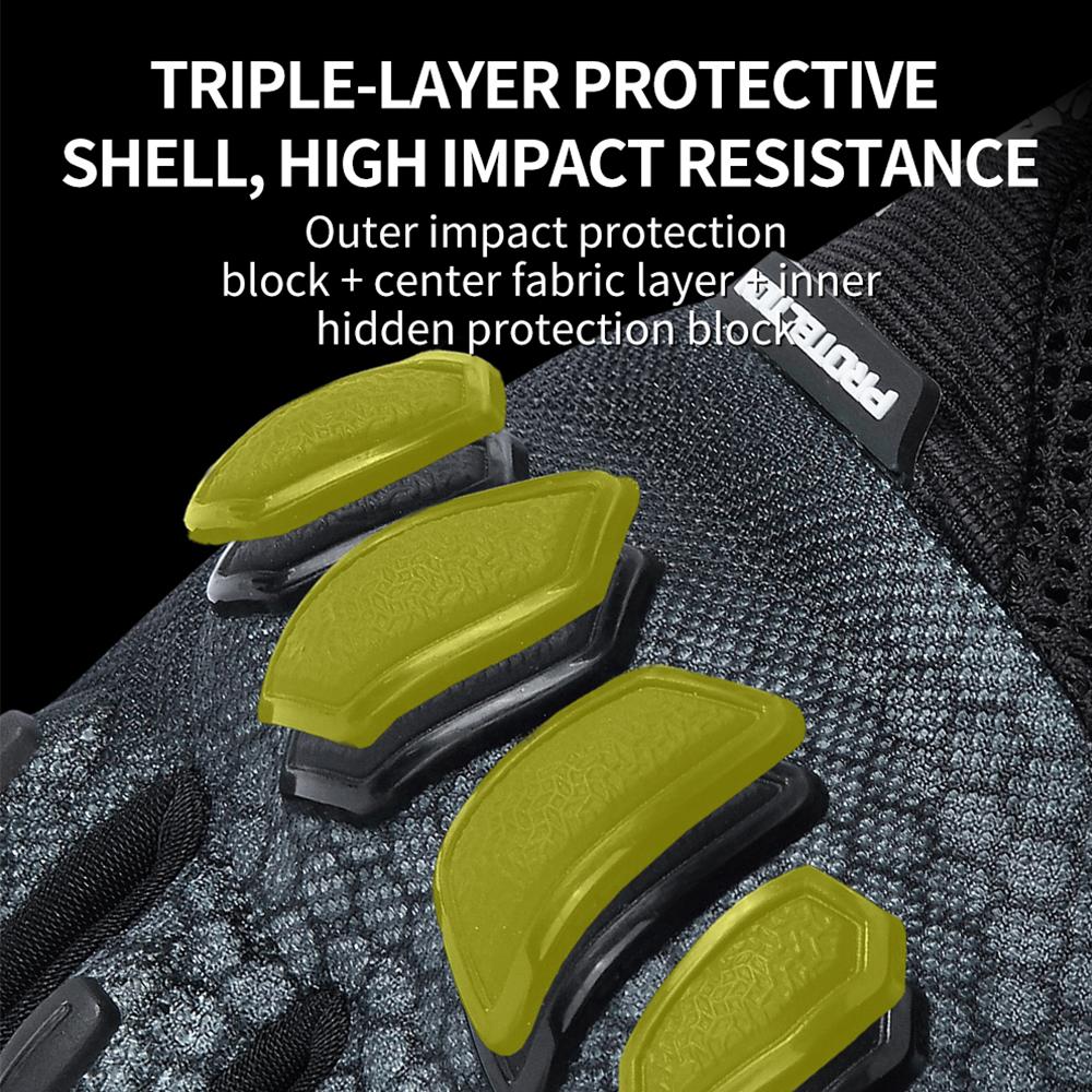 WOSAWE Motorcycle Riding Gloves Breathable Motocross Full Finger Gloves Touch Screen Gloves