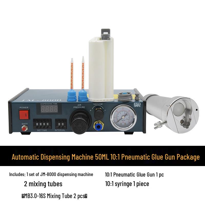 Fully Automatic Pneumatic Epoxy Resin Dispenser with Double-Component Glue Gun
