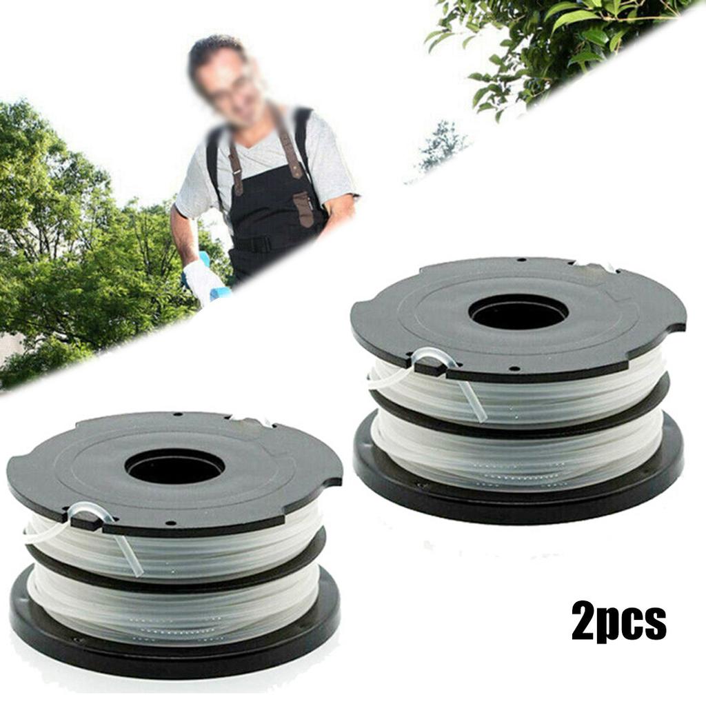 2 Pieces Replacement Spool and Line for Black & Decker String Trimmer Fits GL652 GL653 GL650 GL337SB GL546SC GL651SB