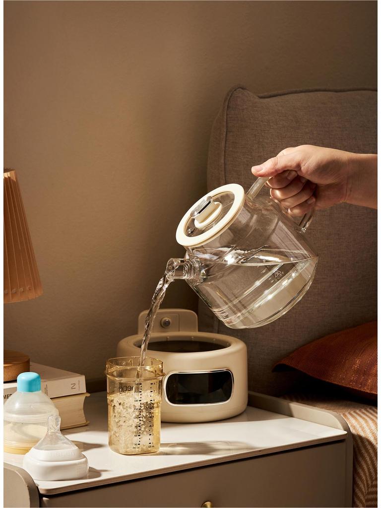 110V Glass Tea Kettle: Health Pot for Office and Home, Compatible with US, European, and British Standards.