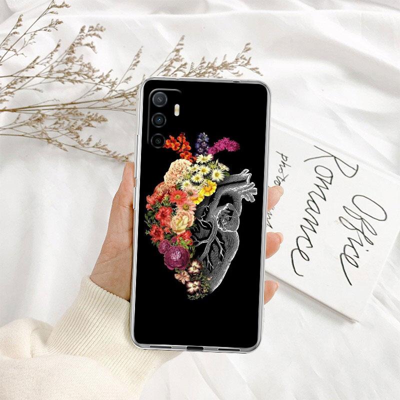 Calm Heart Art Transparent Phone Case for Motorola Moto G40 G04 G05 One Ace Action  Fusion + Plus Hyper Macro Vision Zoom