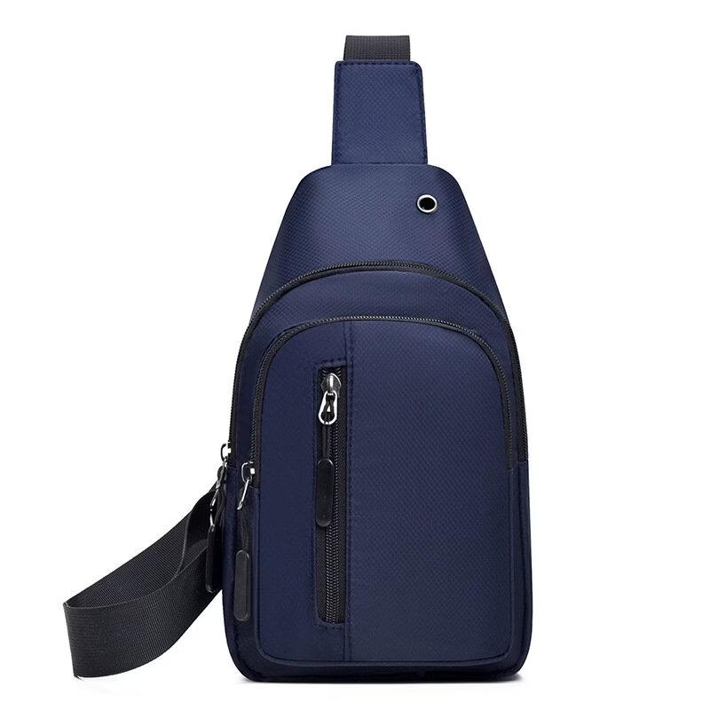 Li Shen Oxford Cloth Multi-Layer Chest Sling Bag