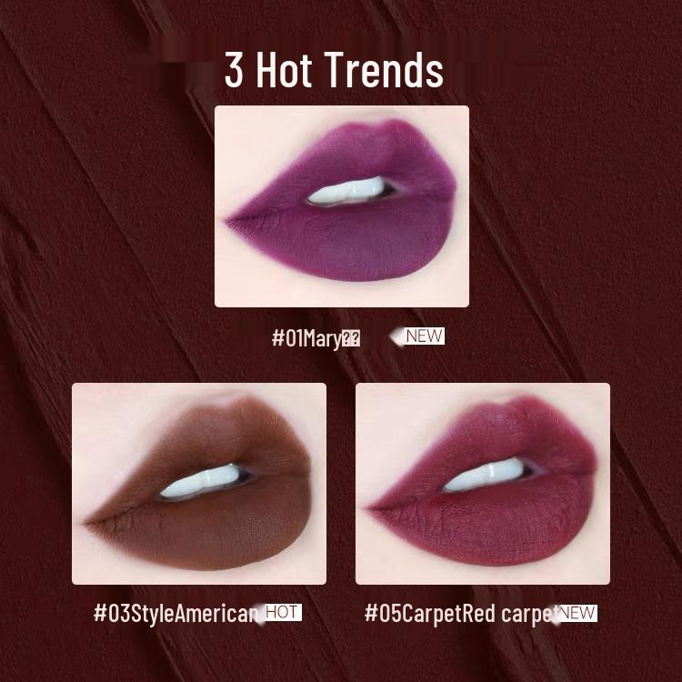 Carmela Lipstick: Renaissance Lip Mud - Dark Style Essential in Black, Brown, Super White.