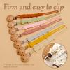 Baby Pacifier Chain Silicone Pacifier Storage Clip Food Grade Nipple Holder Silicone Pacifier Chain Baby Silicone Dummy Chain