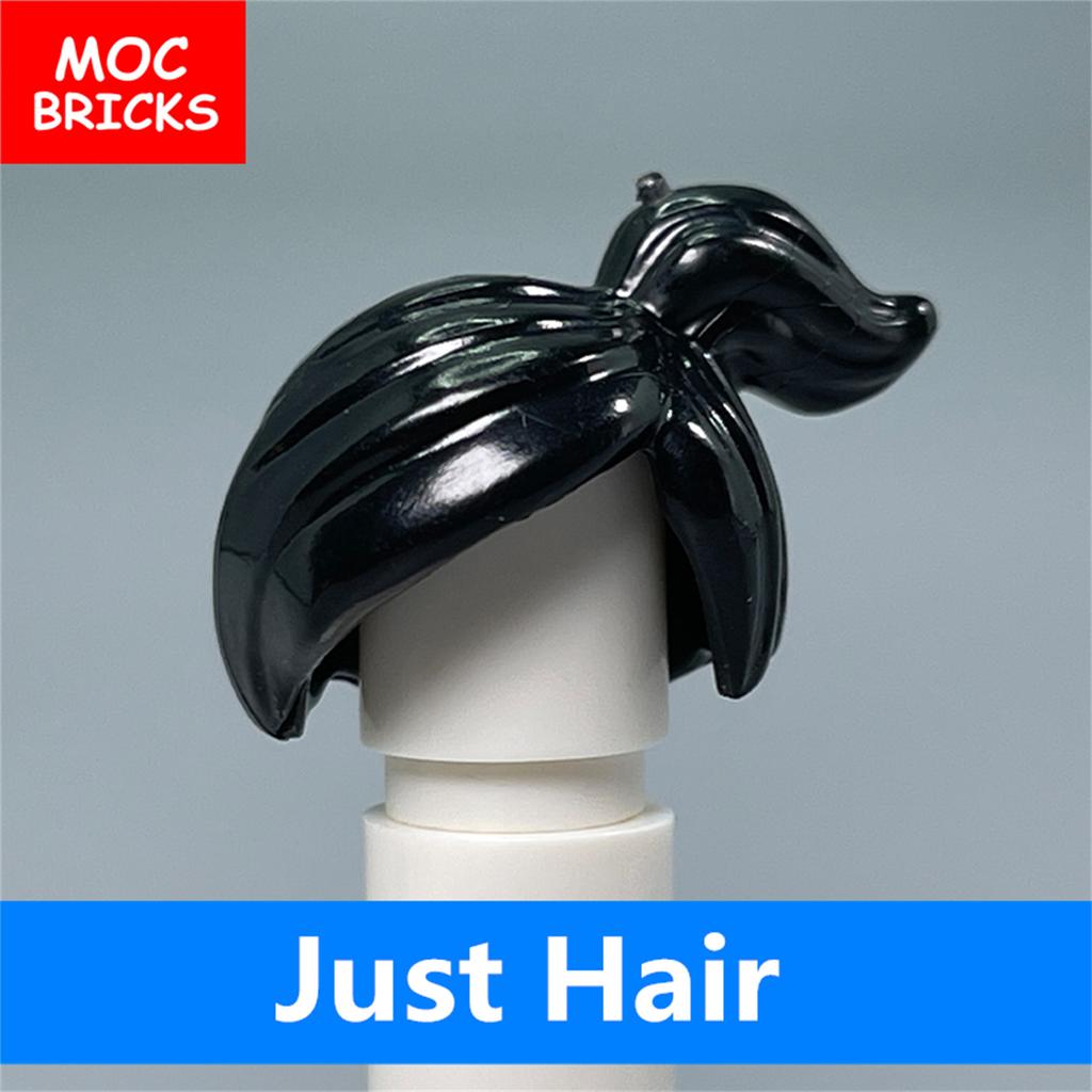 5 Stück/Los MOC Steine Weibliche Haare Zusammengebaute Partikel Bausteine Zubehör Kinderspielzeug Plastikpuppen