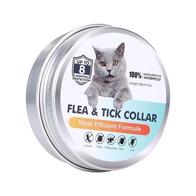 Collare Regolabile per Cani Gatti Estivo Repellente per Zanzare Pulci Collana Forniture per Animali Domestici da Esterno