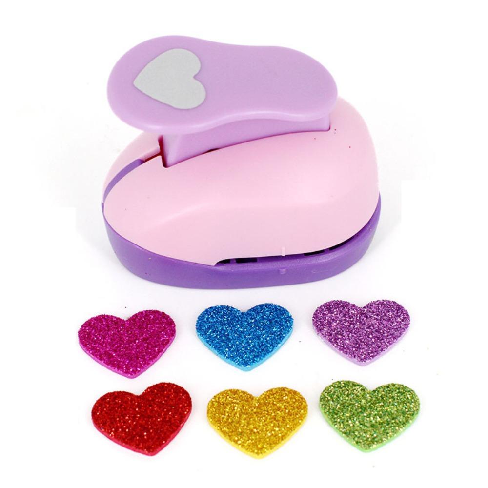 Different Shapes Paper Hole Punch Plastic Mini Cutter Creative Multicolored Punch Set  DIY Crafting