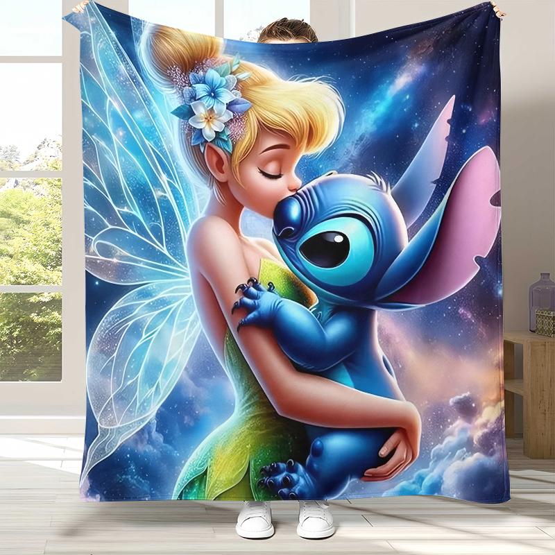 Coperta di Flanella Kawaii con Punti a S Disegnati, Coperta Morbida Calda in Peluche per Casa Camera da Letto Letto Divano Coperta da Campeggio Picnic regalo bambini