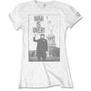 John Lennon Women's Liberty T-Shirt, White (White White), 8 (Size:Small)
