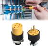 Secure Connection Male & Female Electrical Plugs 3 Prong Extension Cord