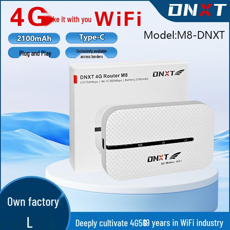 

DNXT Portable 4G LTE MiFi Router with SIM Slot DNXT M8—E Eurasia Edition