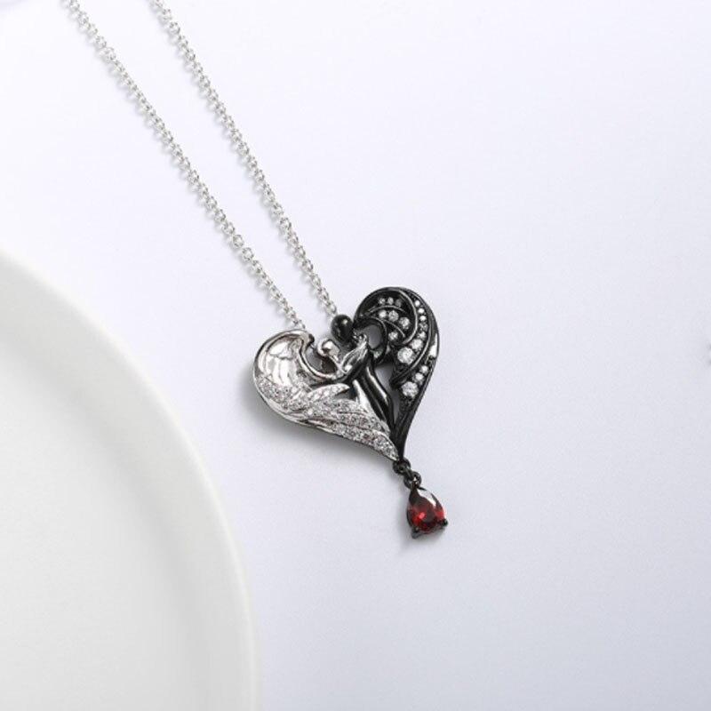Crystal Necklace Heart-Shaped 