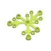 Parti MOC Piante Foglie d'Albero 2417 Foglia 6 x 5 Mattoncini Compatibili Assemblaggio DIY Blocchi da Costruzione Casa Giardino Fogliame Particella