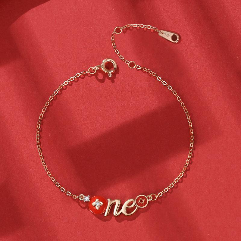 Tancise 925 Sterling Silber Zirkon Armband Schmuck Geometrische Perlenkette Gliederarmbänder Mode Feines Hochzeitsgeschenk für Freundin Frauen