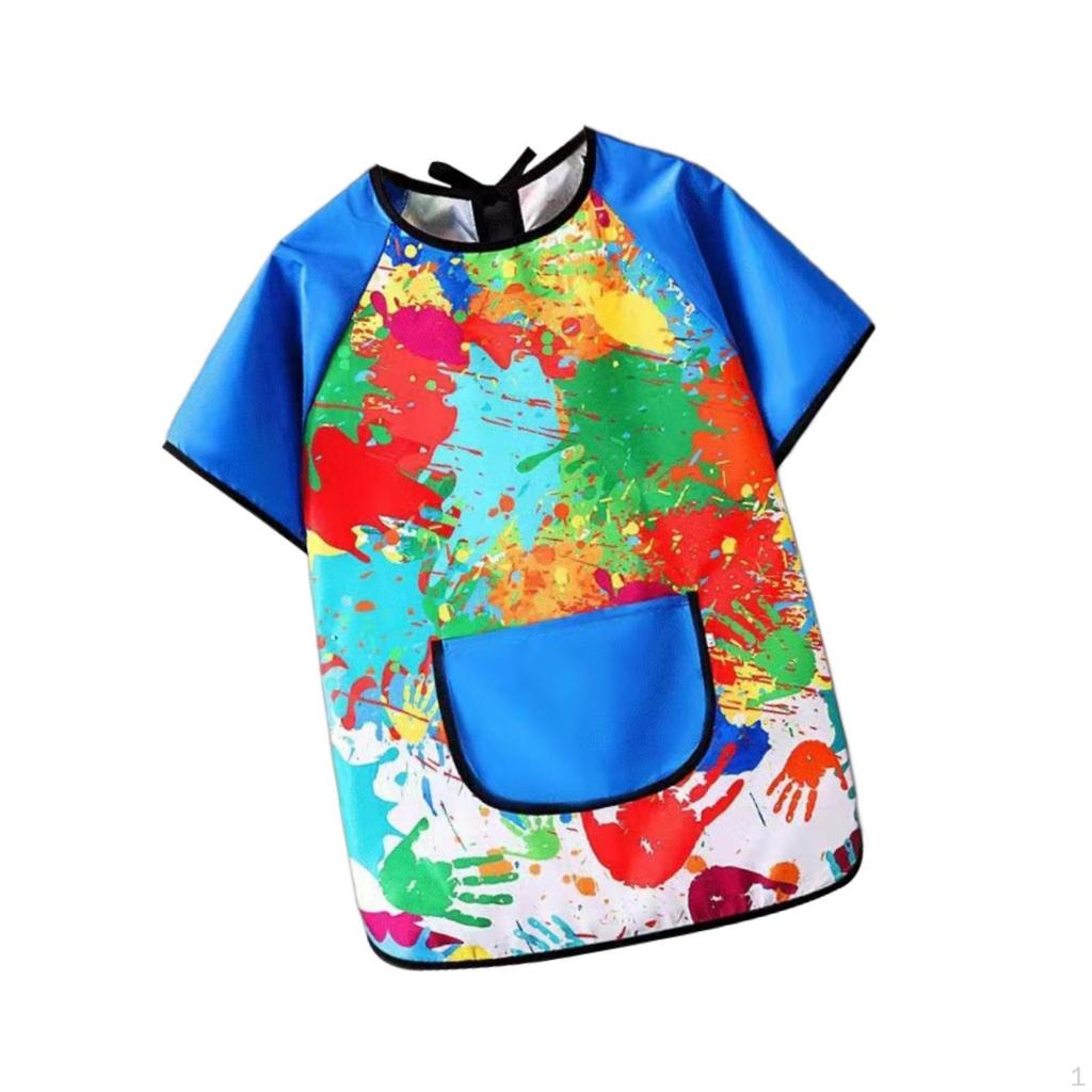 Art Smock for Kids with Short Sleeves Various Activities