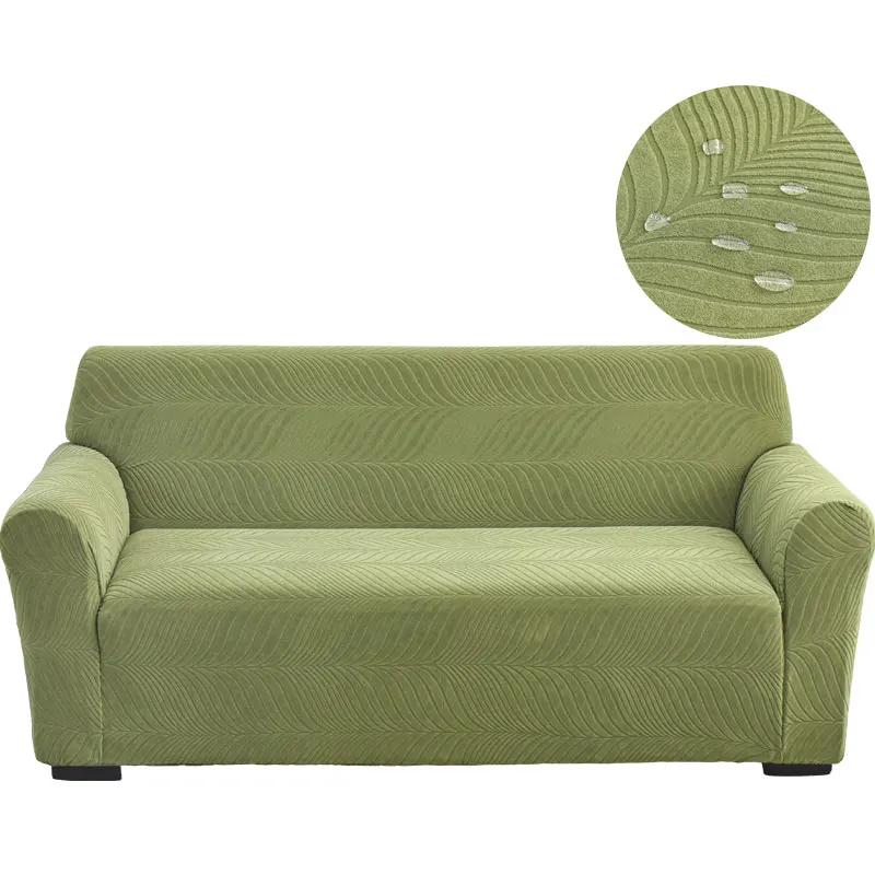 Water Repellent Woven Fabric Jacquard Sofa Protectors 1/2/3/4 Seats For Den Thickened Flexible L Shaped Sofa Furniture Cover Protector Removable