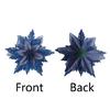 2pcs Christmas Glitter Poinsettia Flowers Xmas Tree Ornaments Home Decorations