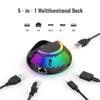 Heat Dissipation Base TV Dock Ethernet Port for NS2 High Efficiency Cooling 2 USB Port LED Effect Travel Friendly