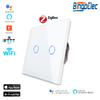 Bingoelec ZIGBEE 1/2/3/4 Gang Wi-fi Controlled Power Touch Led Glass Screen Safety Switch