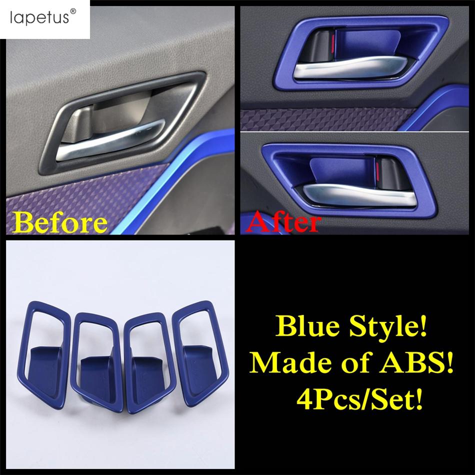 Head Light Lamp Handle Bowl Shift Gear Knob Steering Wheel Cover Trim For Toyota C-HR CHR 2016 - Blue Accessories Interior