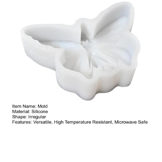 Silicone Baking Mold 3D Embossed Fondant Candy Mold Flexible Butterfly Mold for Cake Decorations Chocolates Cupcake Toppers Soap Crafts