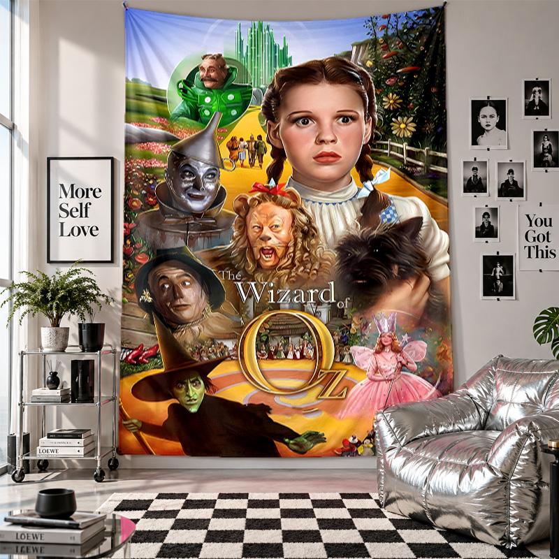 Wall TapestryThe Wizard Of Oz Art Hanging Cloth Decorative Background Cover for Room Decoration