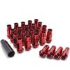 Wellvie Classy Steel Wheel M12 x with 24 Racing Chrome for Toyota Caravan Custom Exterior Car Car Supplies Nuts, P1.25 Red, Socket, Pieces, Nuts,