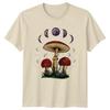 Mushroom Moon Phase Design Nature TShirt Celestial Witchy Birthday Gift