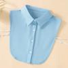 Chiffon Solid False Collar Casual Fake Collar Lapel Detachable Half Shirt Blouse Dickey Collar For Women